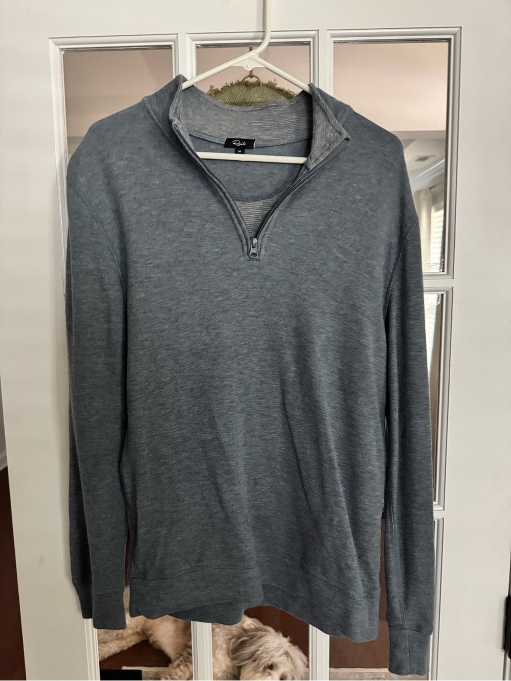 Rails Men's Heather Gray Half-Zip Sweater